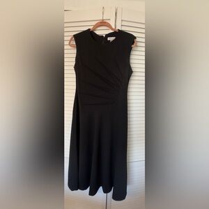 Calvin Klein Black Asymmetrical Sheath Dress